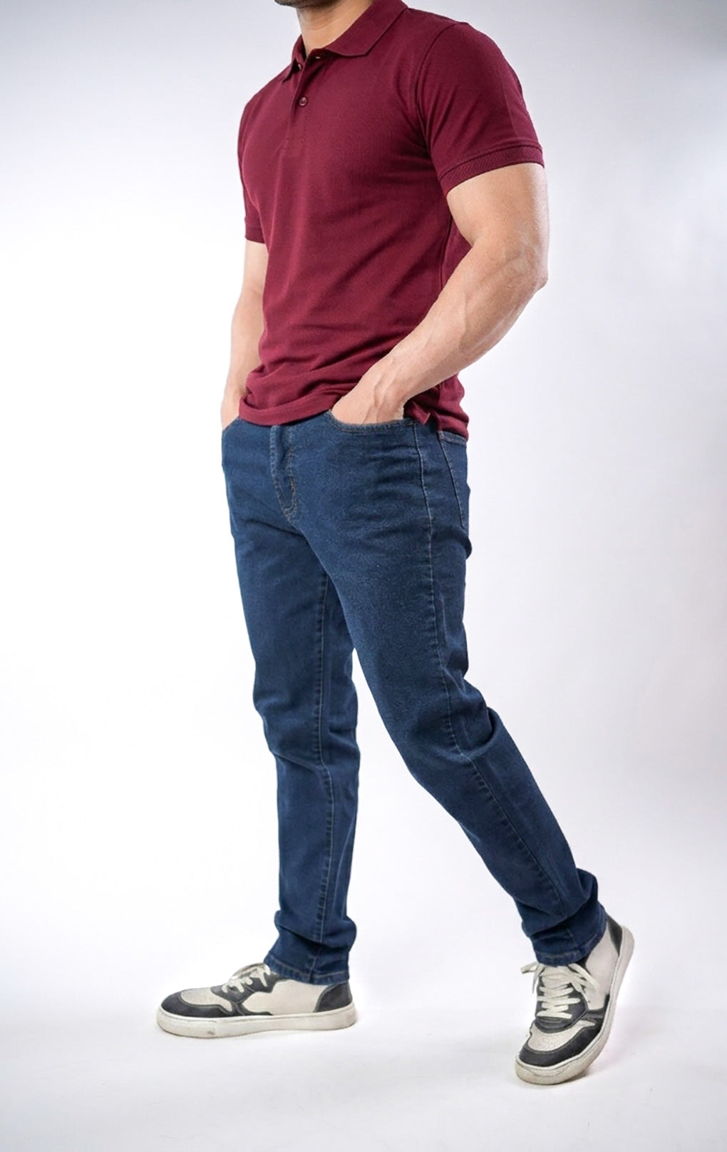 Dark Blue Denim Jeans