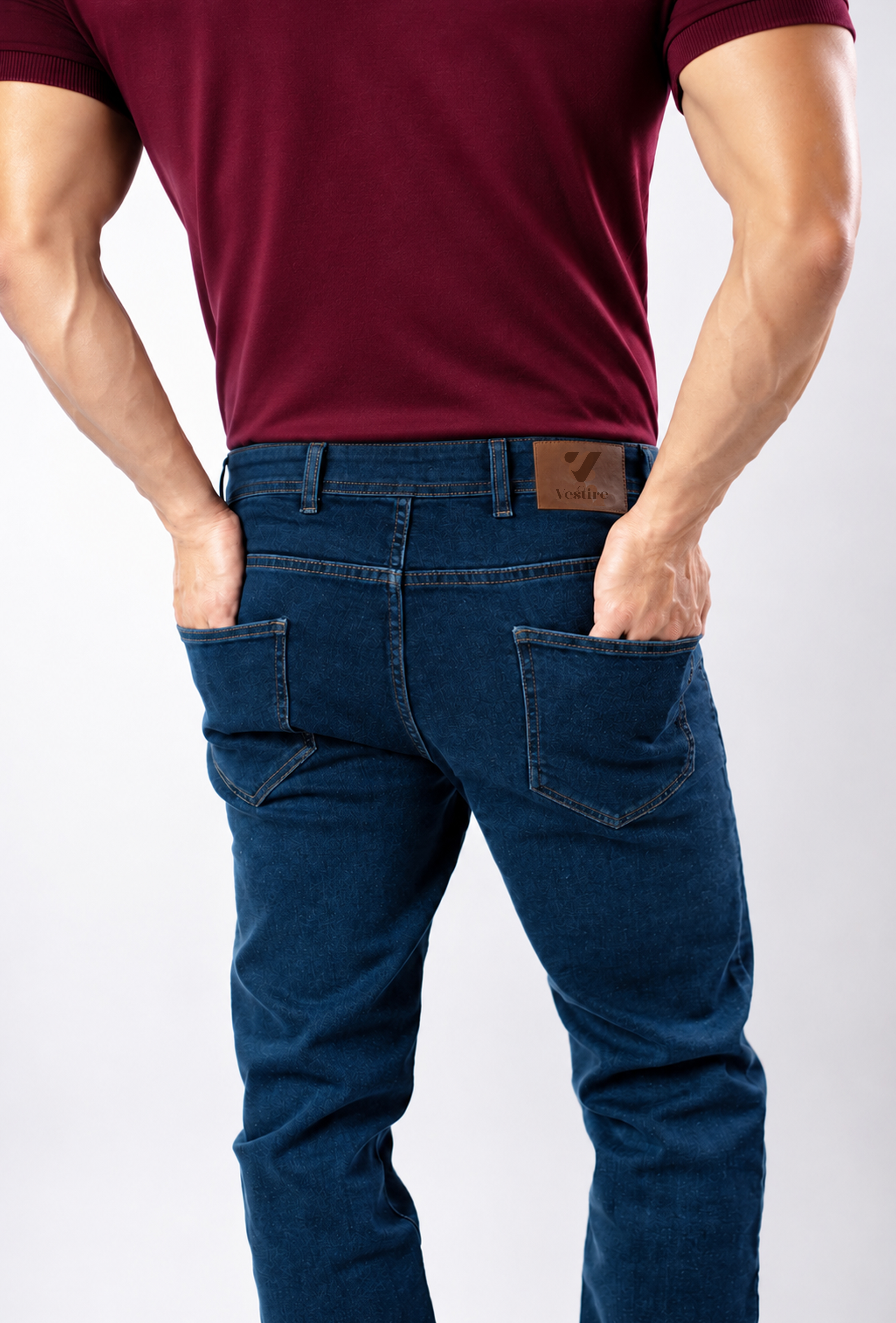 Dark Blue Denim Jeans