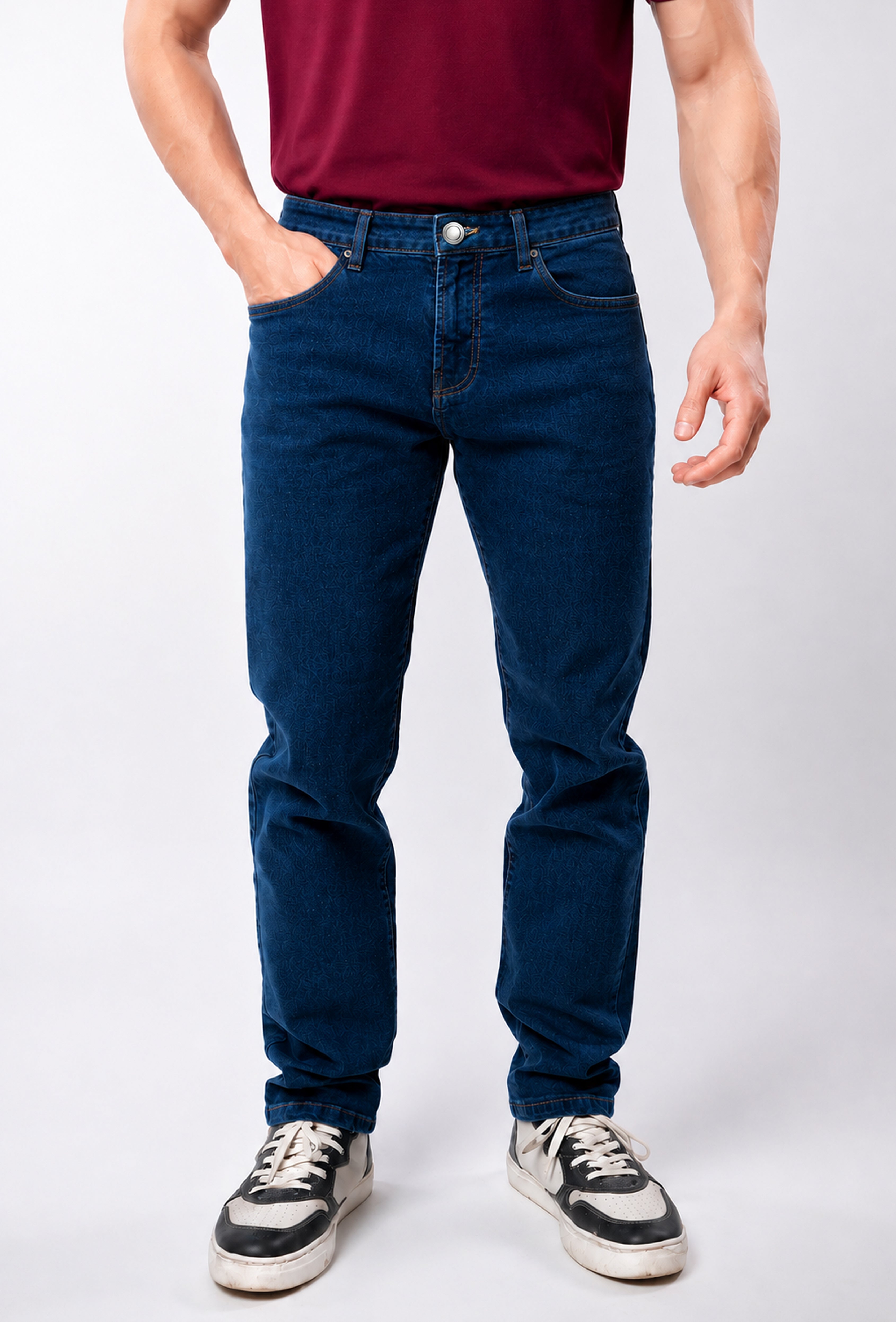 Dark Blue Denim Jeans