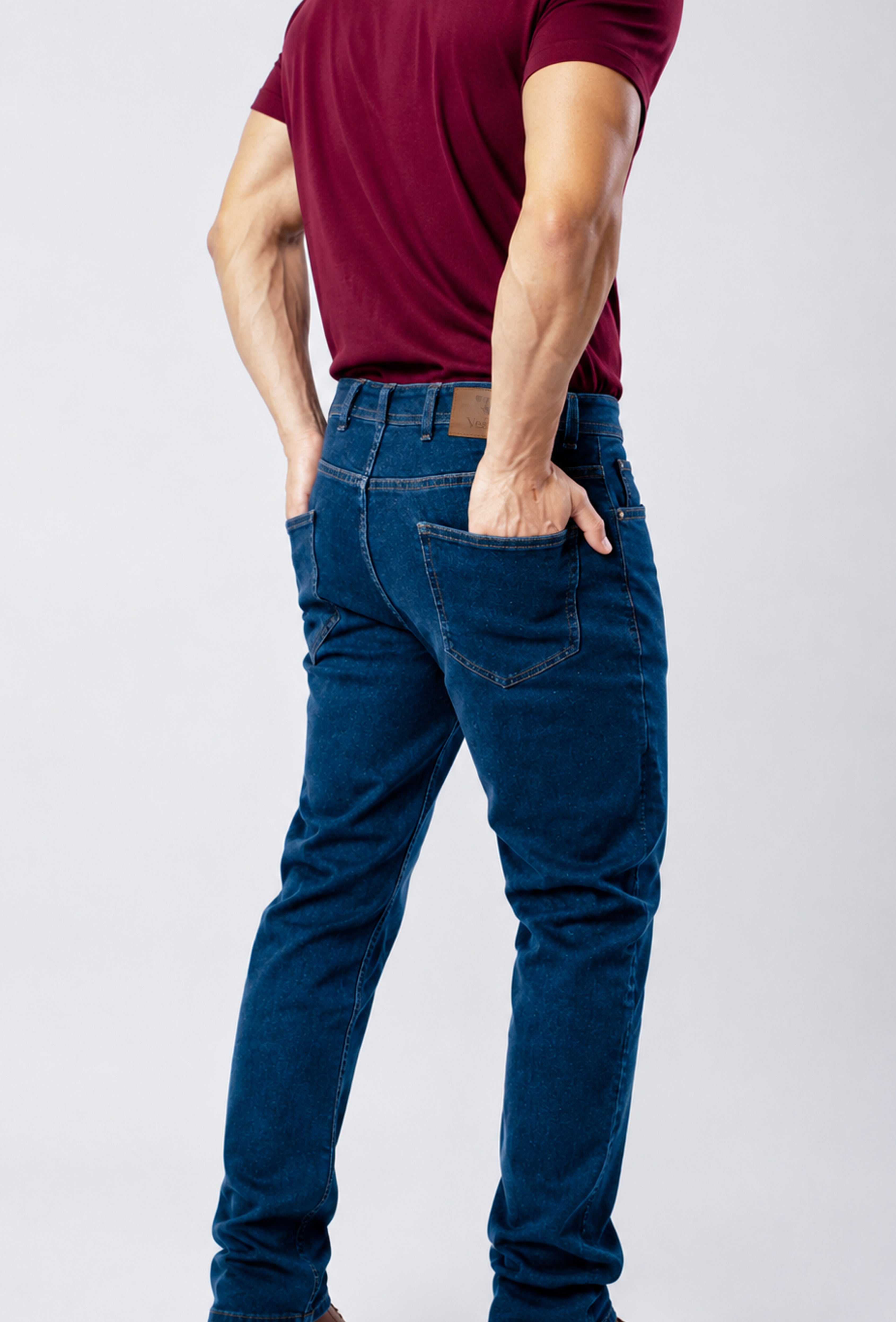 Dark Blue Denim Jeans