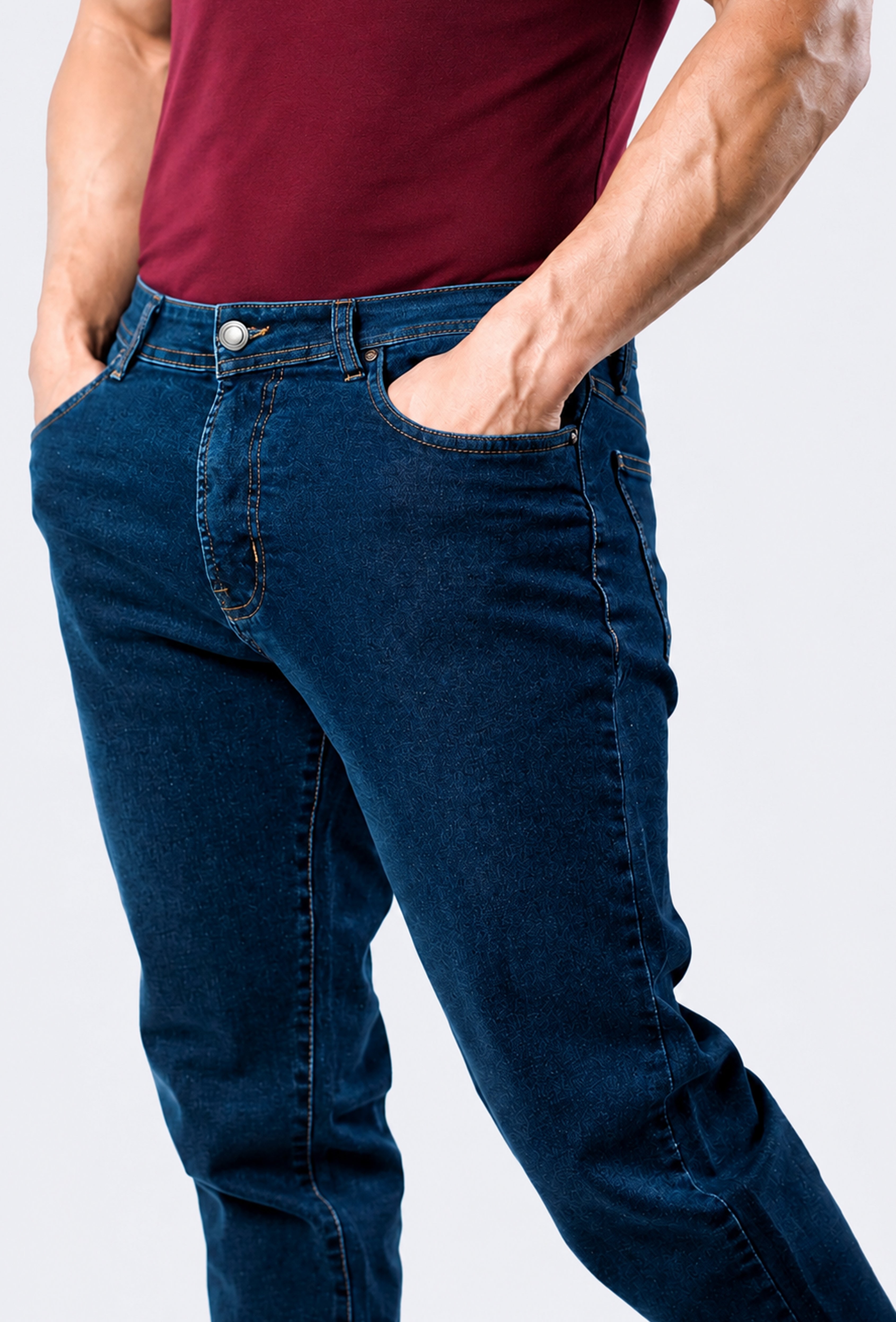 Dark Blue Denim Jeans