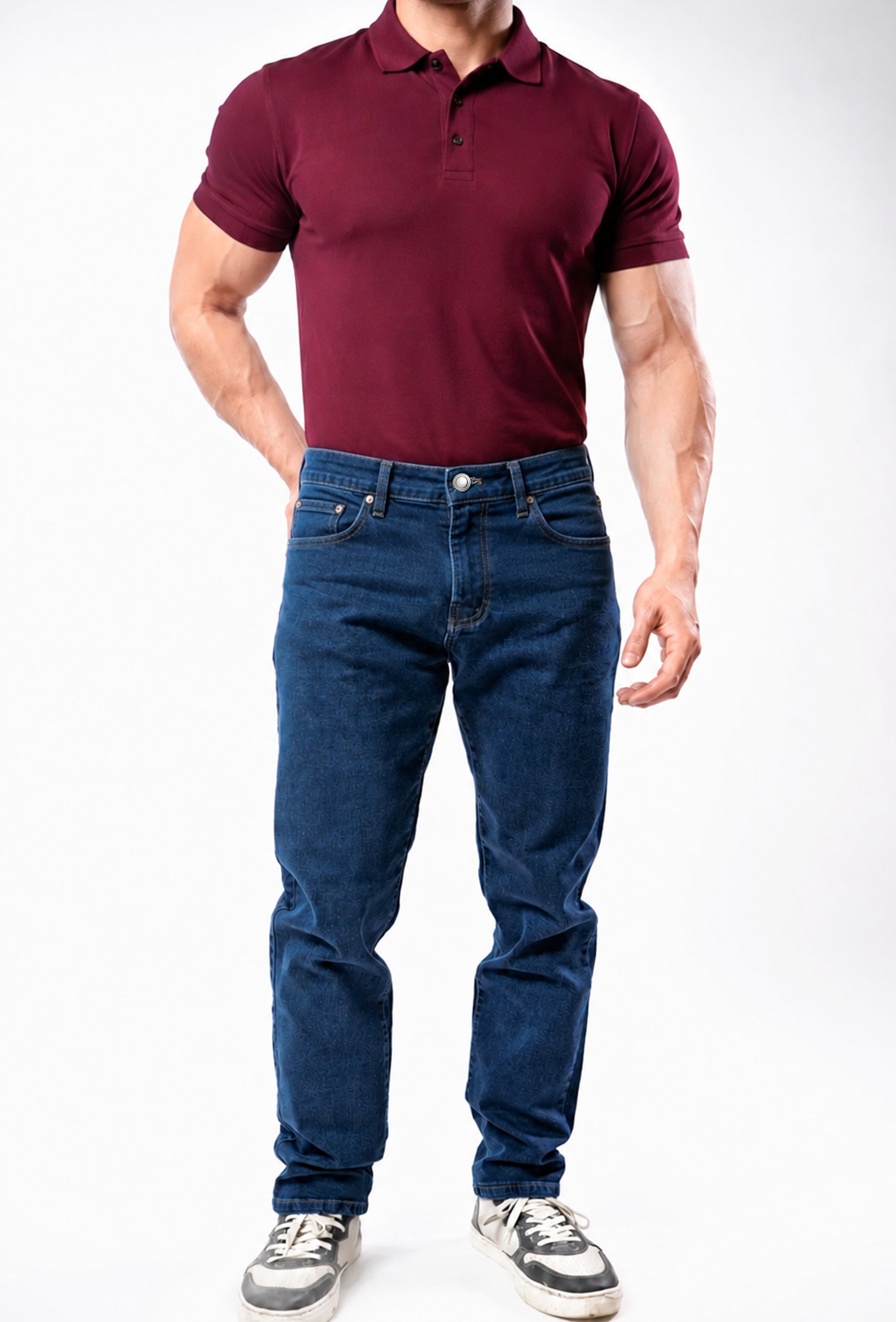 Dark Blue Denim Jeans