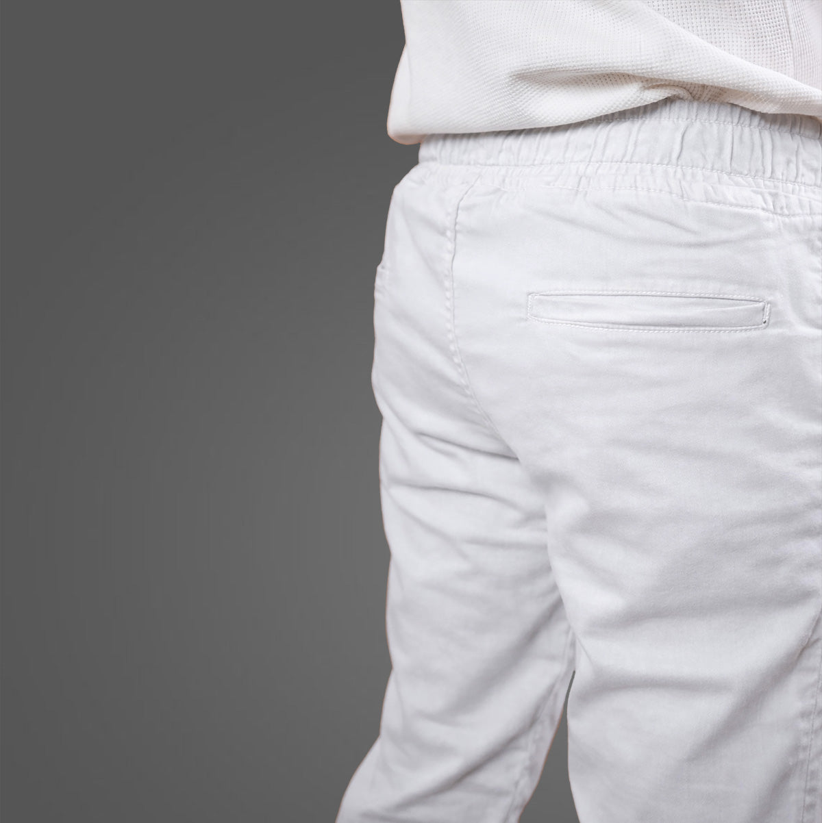 White Denim Joggers