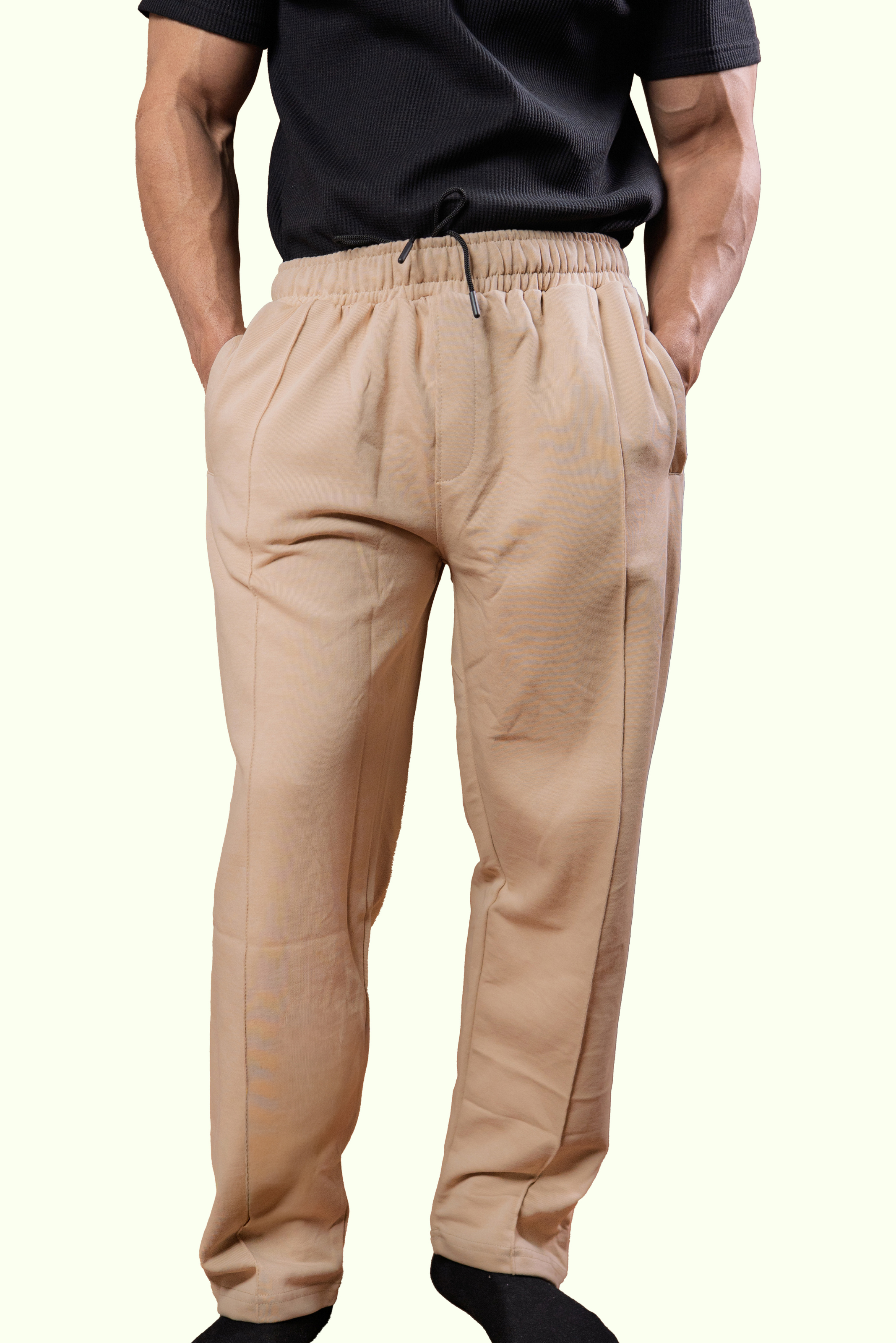 Khaki Stapered Trouser