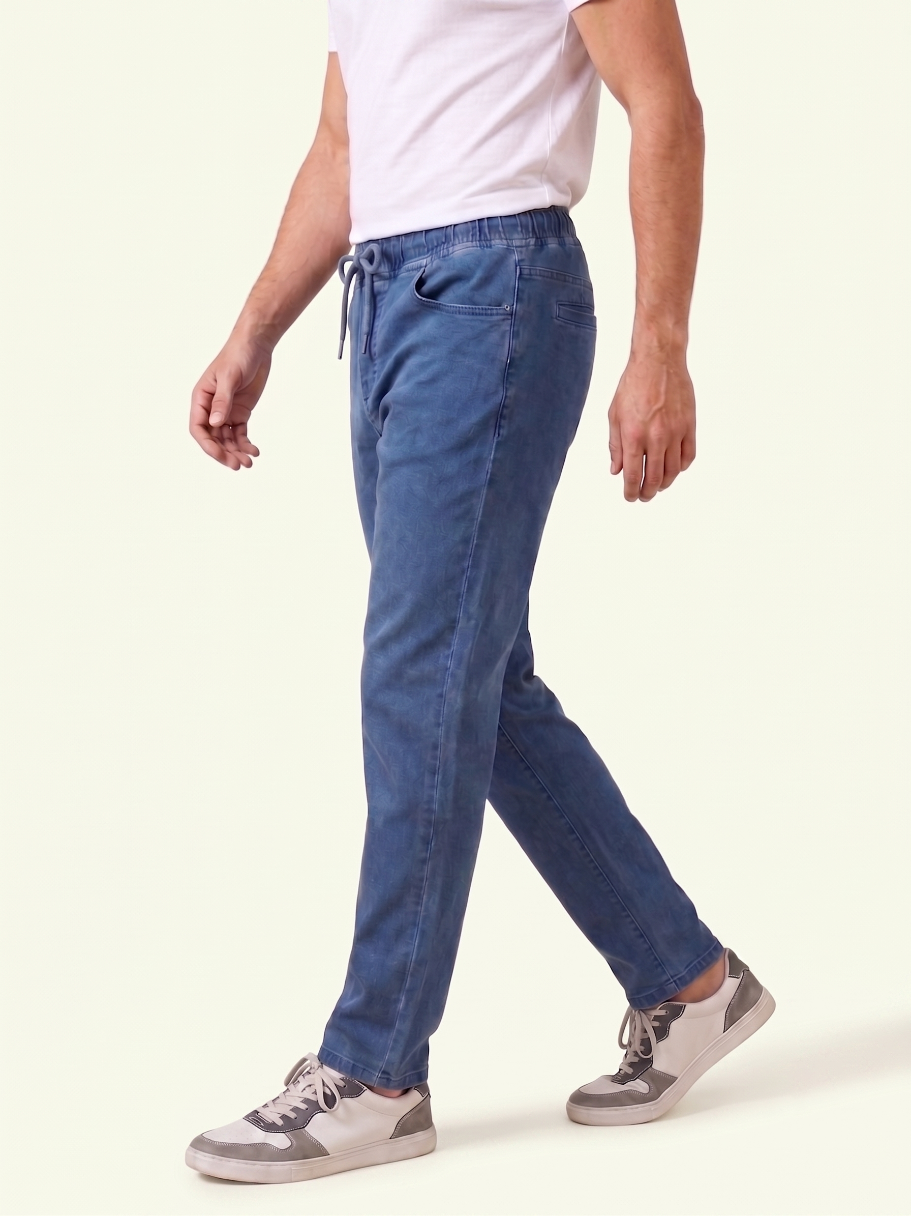 Medium Blue Denim Joggers