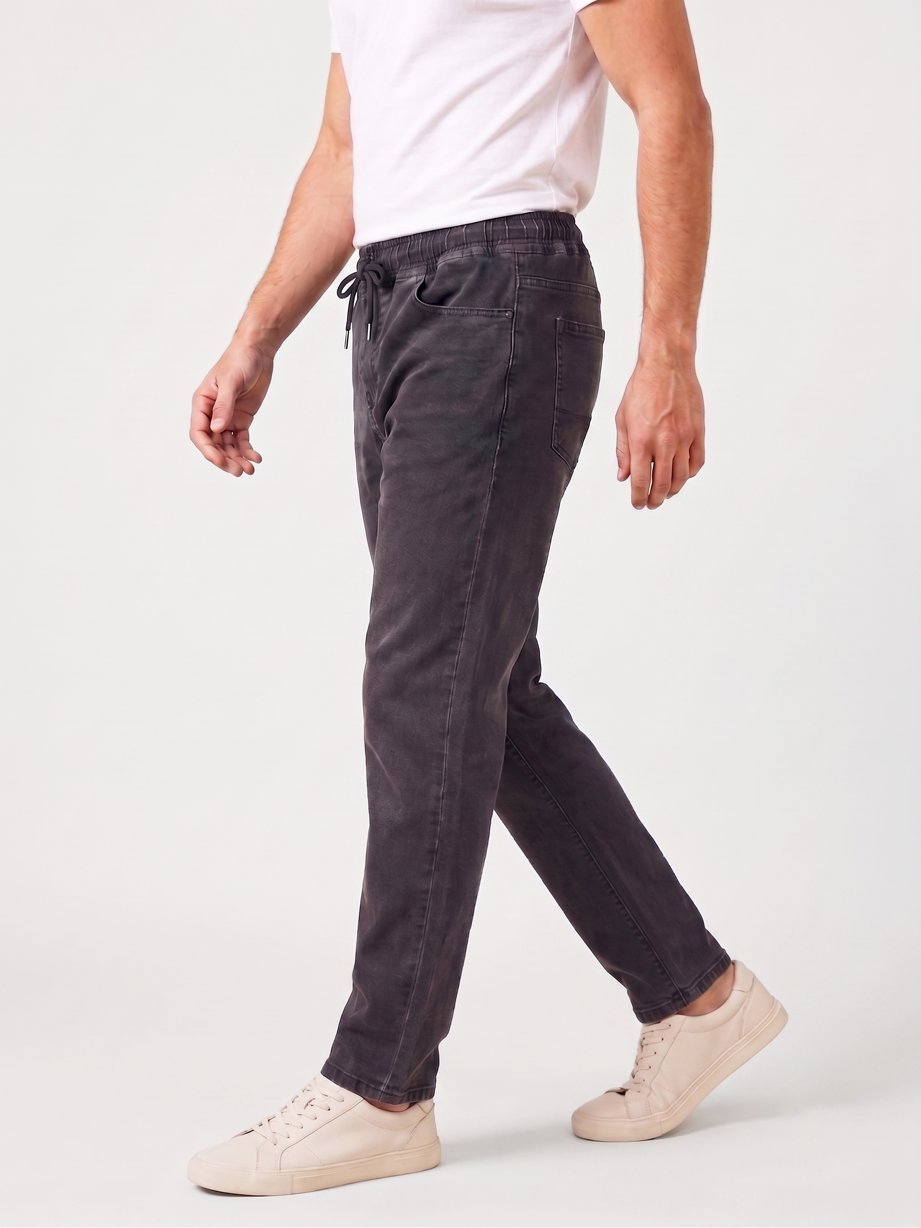 Charcoal Denim Joggers