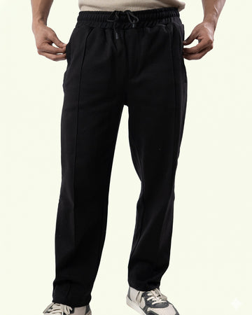 Black Stapered Trouser