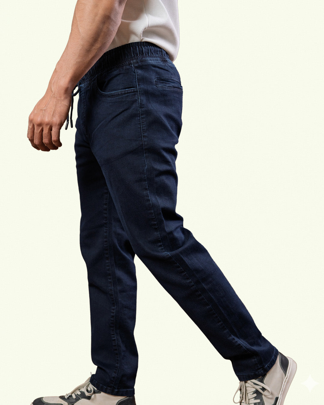 Blue Denim Joggers