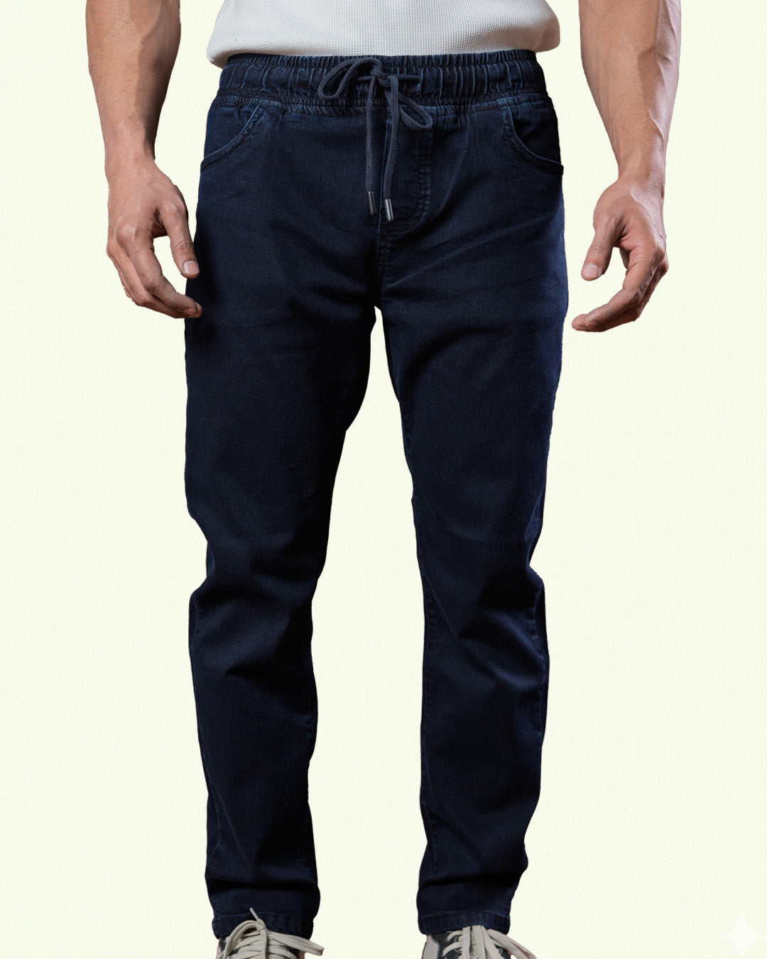Blue Denim Joggers