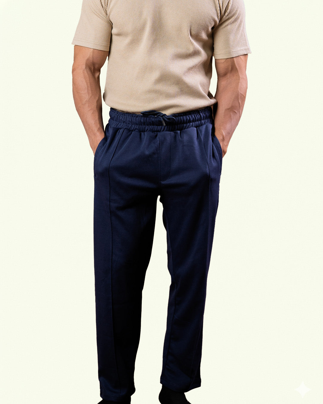 Blue Stapered Trouser