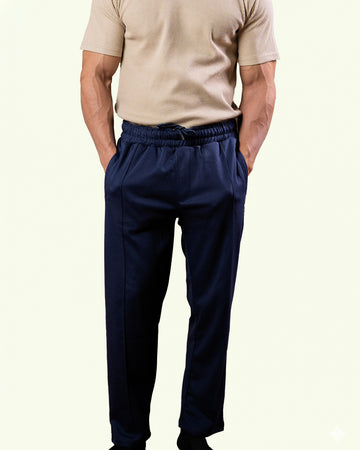 Blue Stapered Trouser