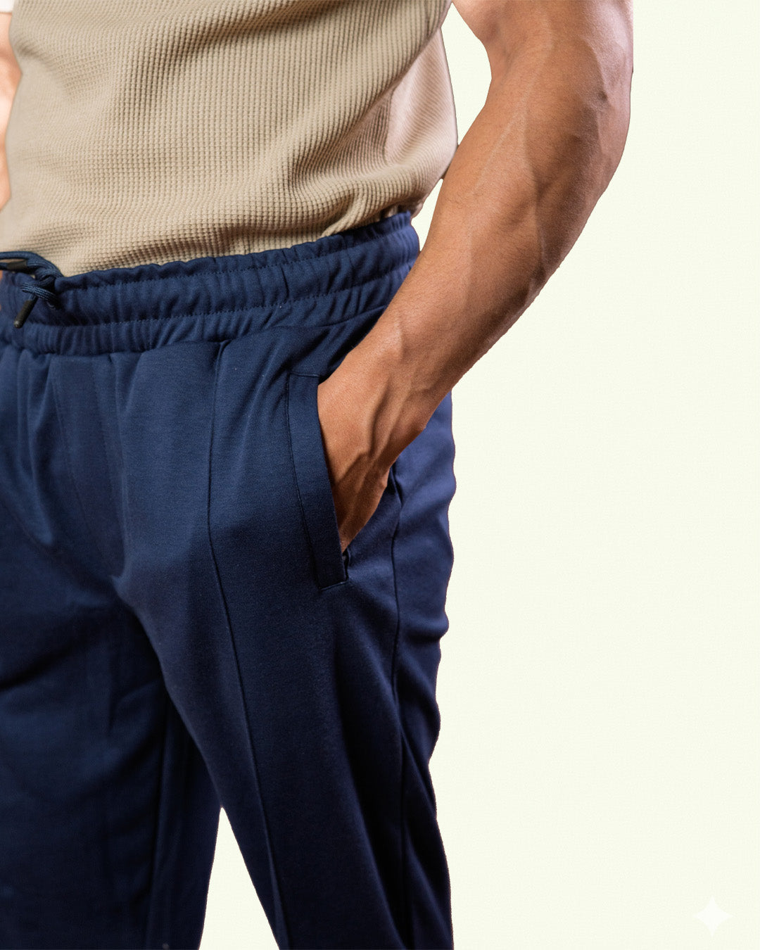 Blue Stapered Trouser