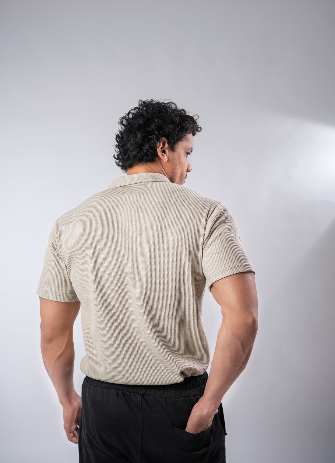 Camel Johnny Collar Polo