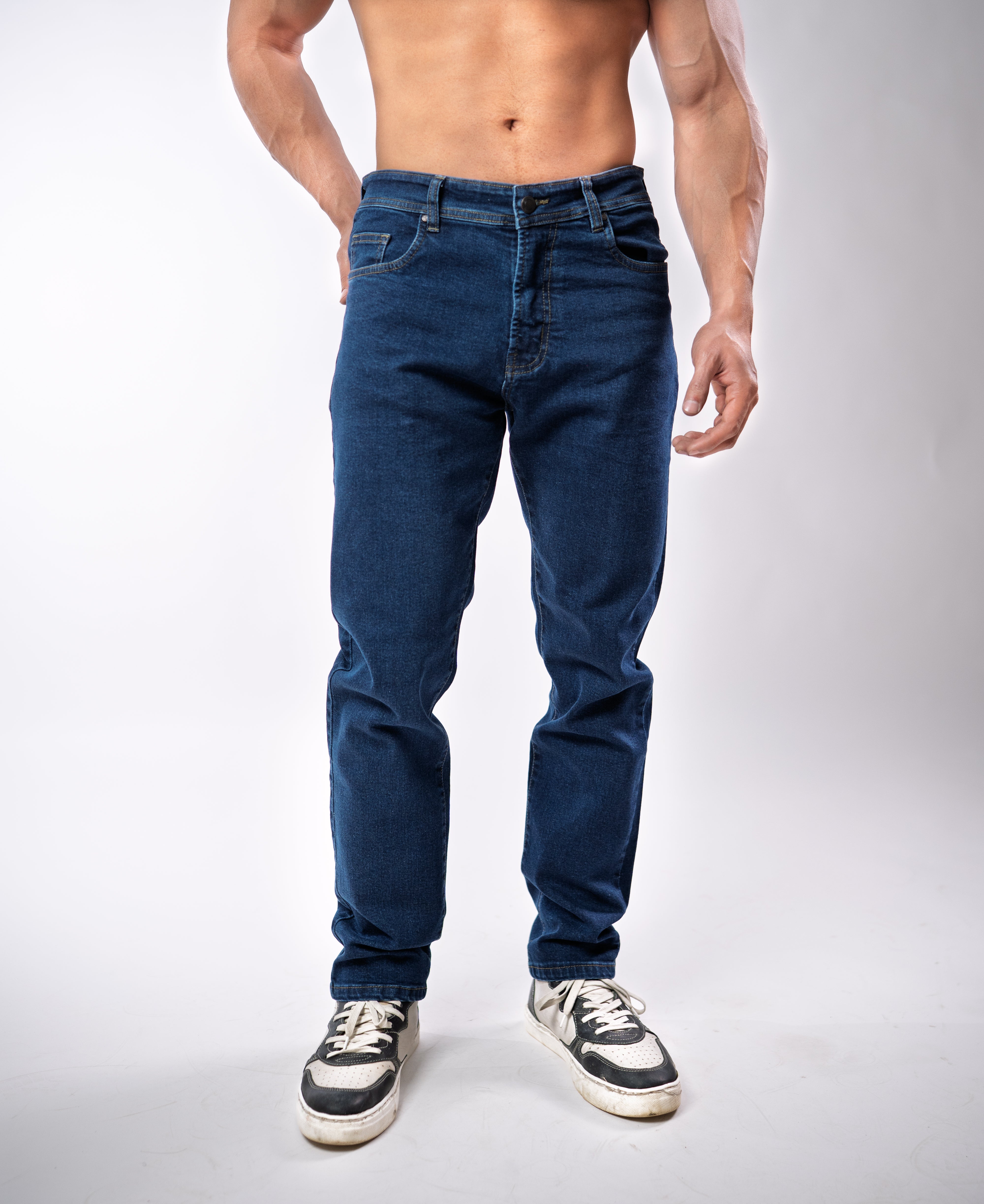 Dark Blue Denim Jeans
