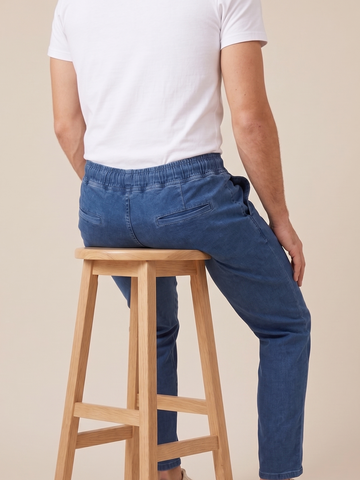 Medium Blue Denim Joggers
