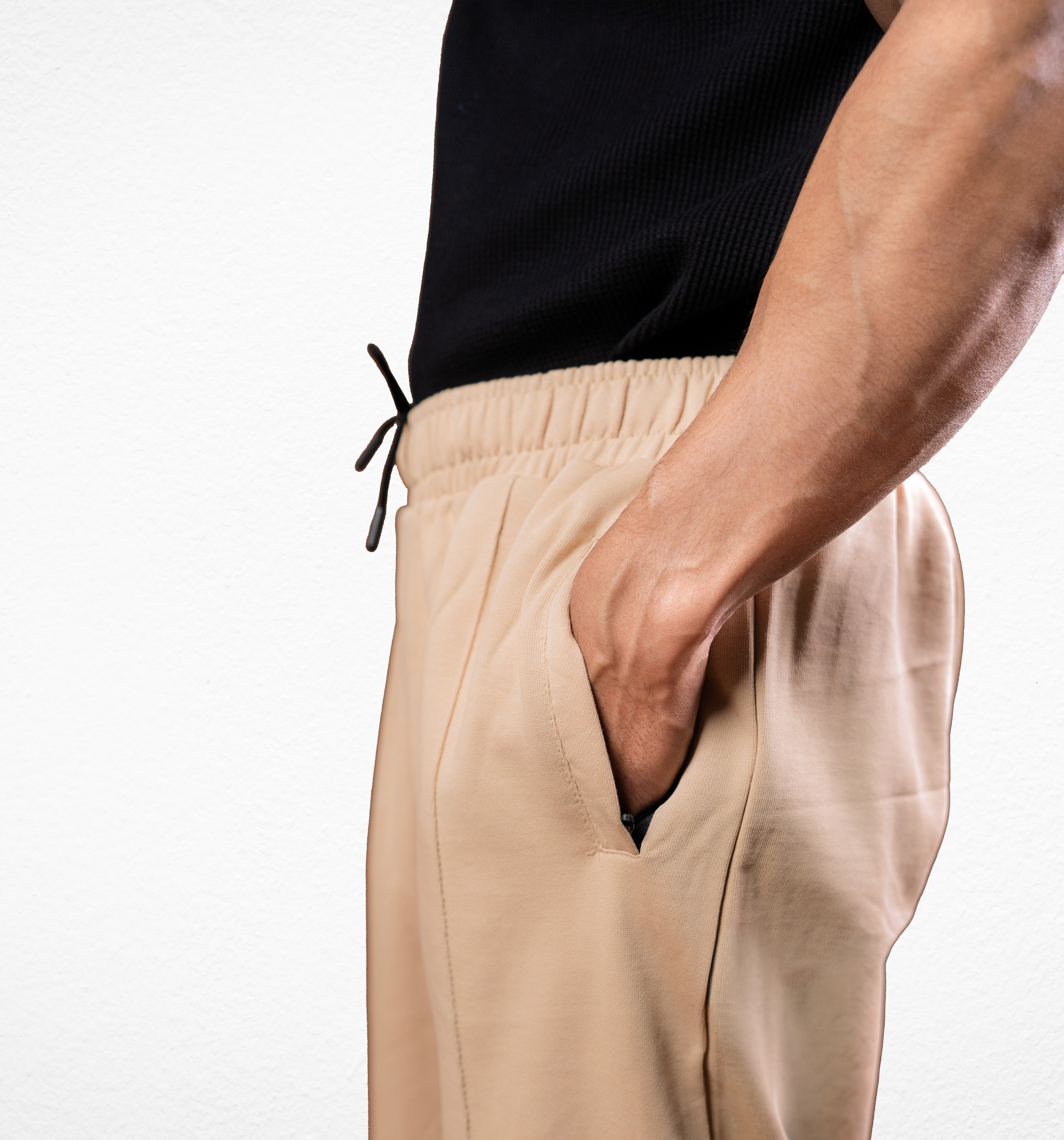 Khaki Stapered Trouser