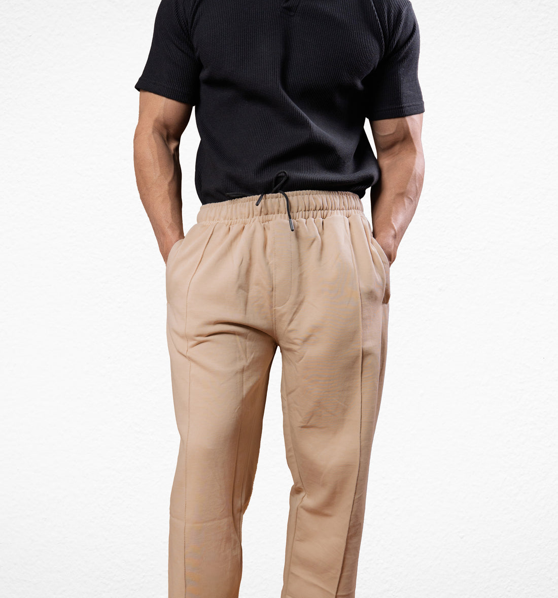 Khaki Stapered Trouser