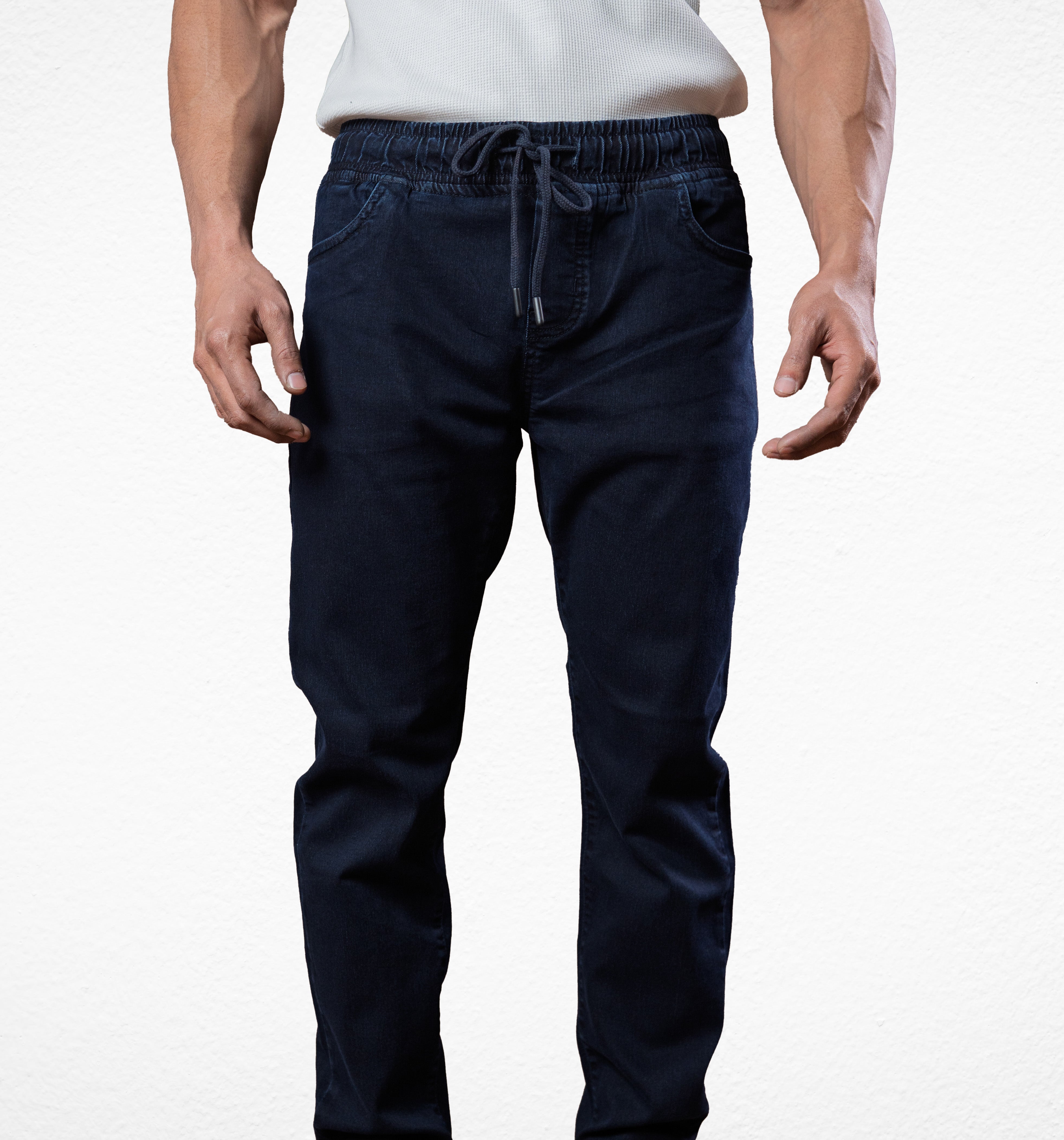 Blue Denim Joggers