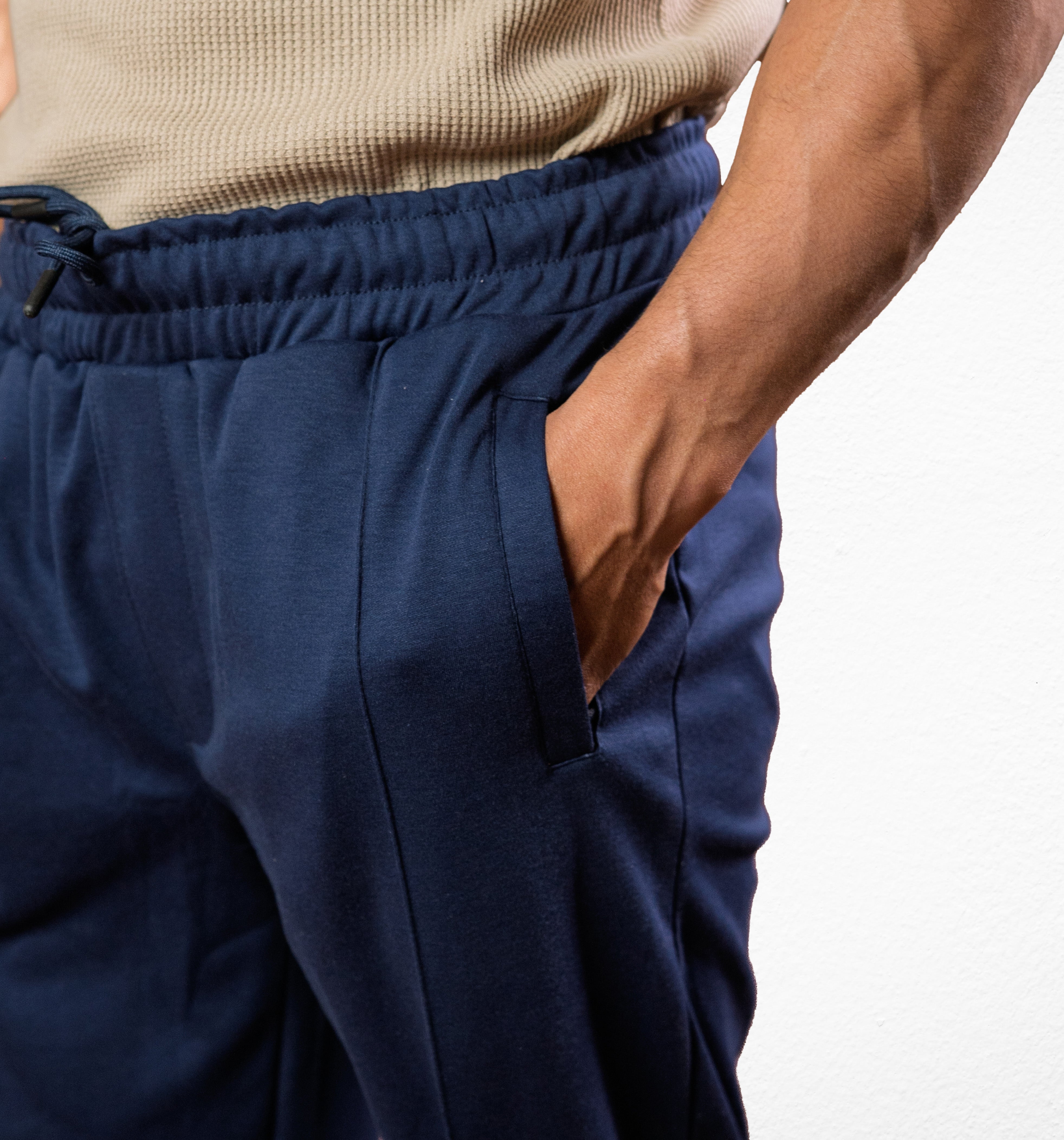 Blue Stapered Trouser