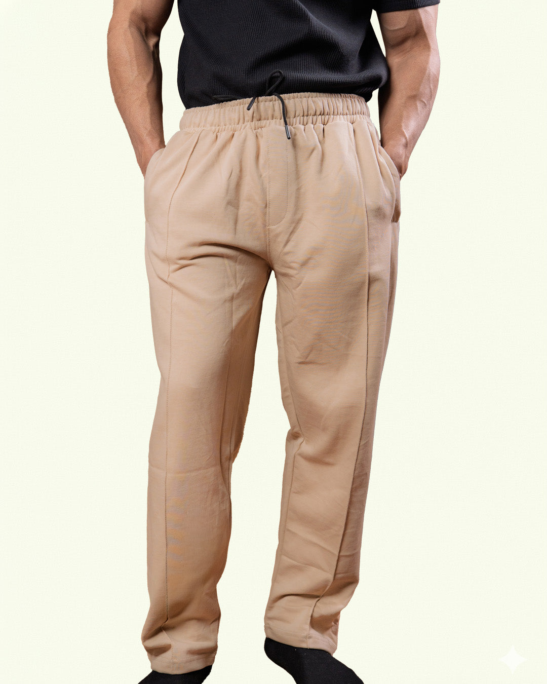 Khaki Stapered Trouser