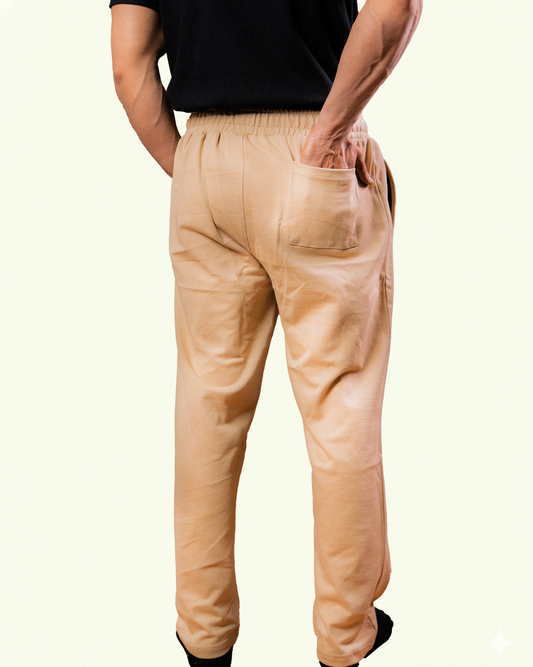 Khaki Stapered Trouser