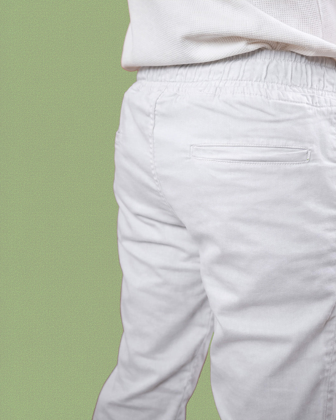White Denim Joggers